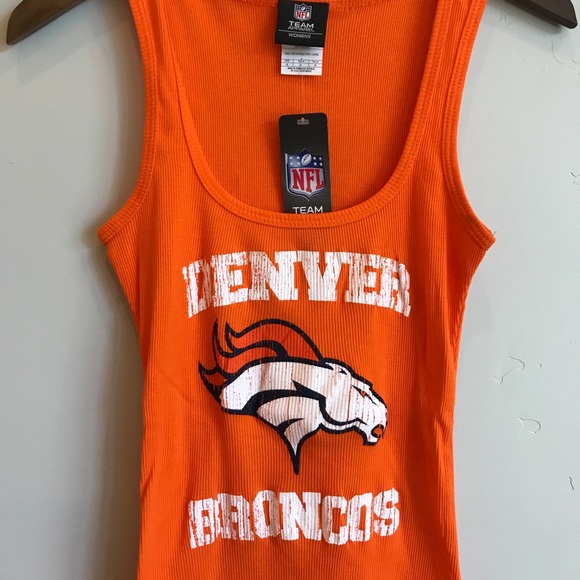 DENVER BRONCOS Extra Long Ribbed NFL Tank Top - Picture 2 of 4